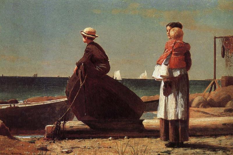 Winslow Homer Wang parent return Norge oil painting art